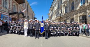 Парадный марш курсантов КИМРТ в честь Дня Победы